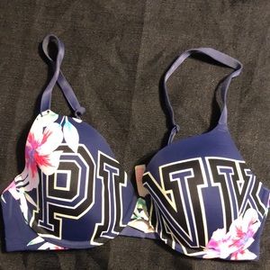 Navy and Floral VS Punk Bra